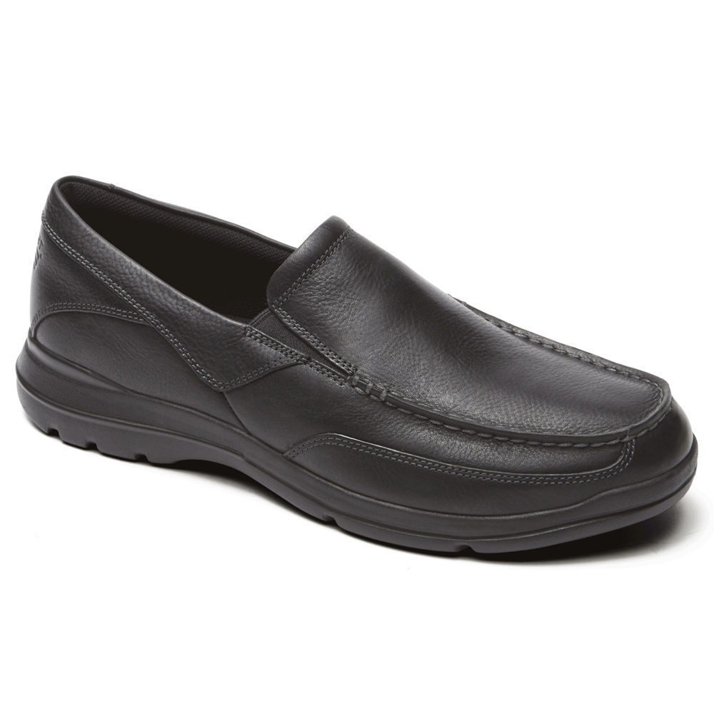 Rockport Mens Slip-On Black - City Play Two - UK 814-YKVFSL